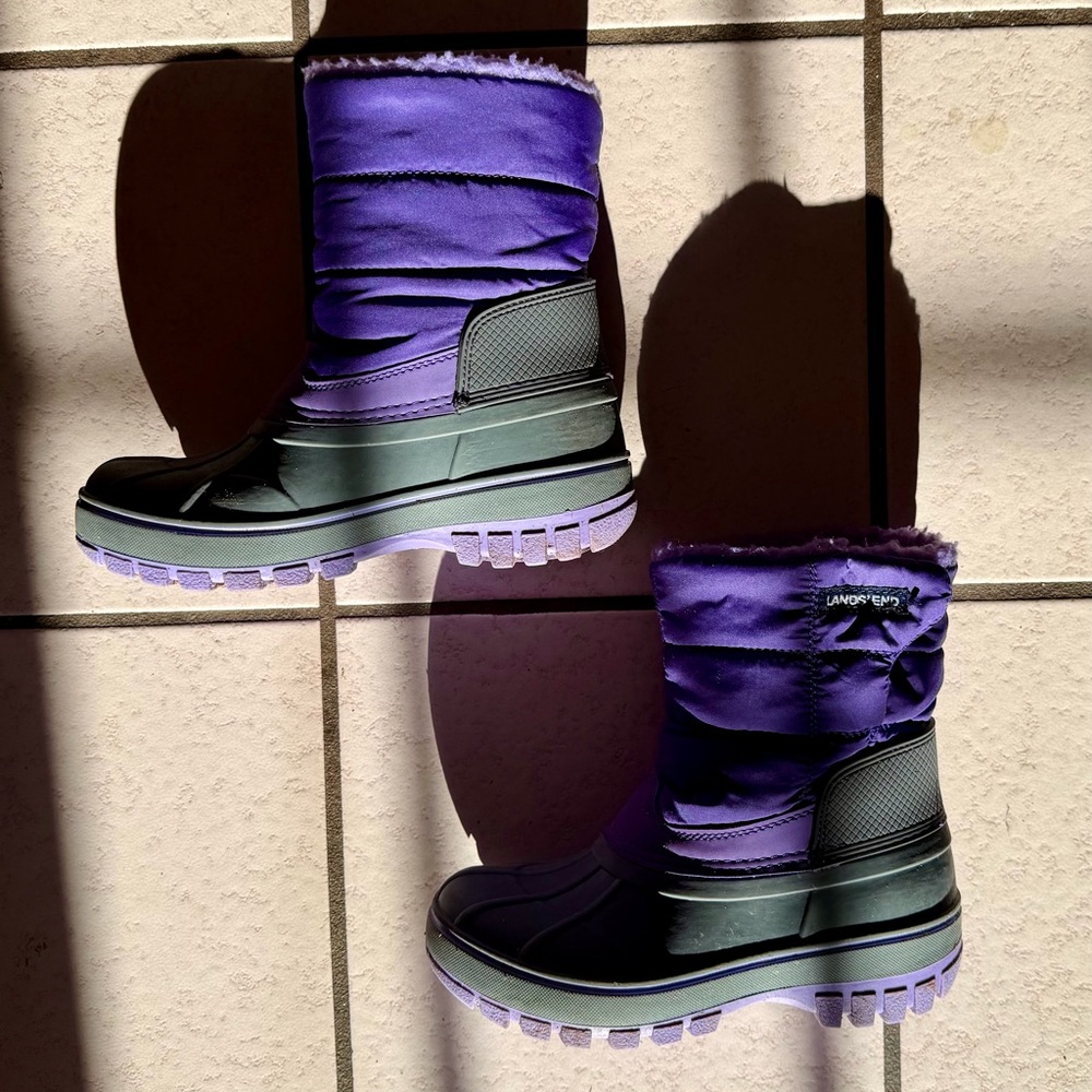 Lands' End kids frost insulated waterproof snow boots